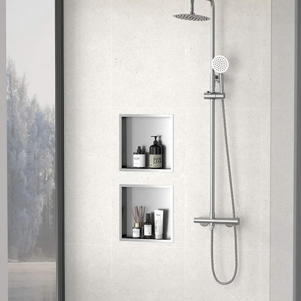 Εσοχή ντους Guest brushed 30x30 Gedy